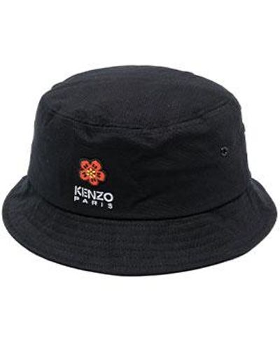 KENZO Logo Bucket Hat - Black