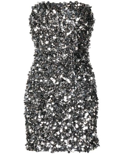 Glamorous Silver Sequin Mini Dress