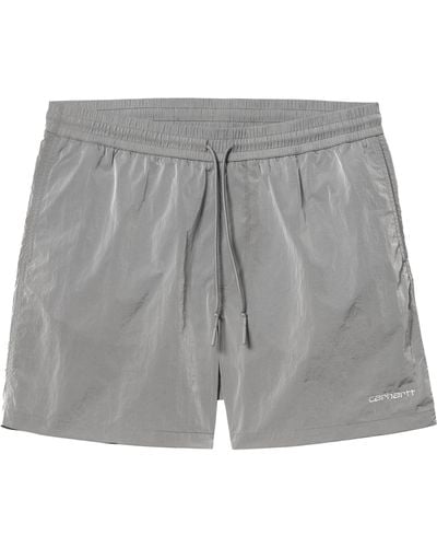Carhartt Tobes Swimsuit Short Men Grey In Polyester