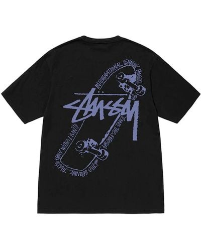 Stussy Skate Posse T-shirt Black In Cotton
