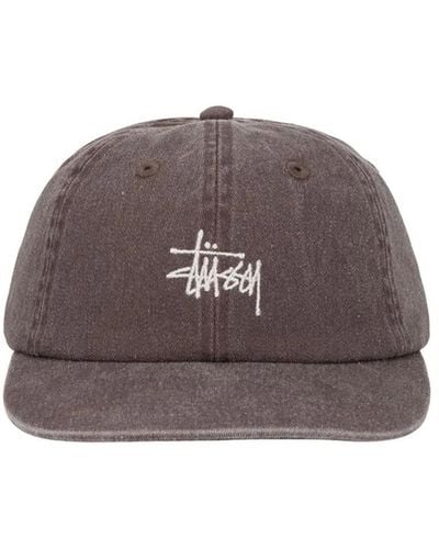 Stussy Washed Stock Cap Brown In Cotton