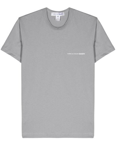 Comme des Garçons Printed T-shirt Men Grey In Cotton