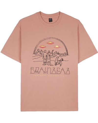 Brain Dead Pastoral Encounters T-shirt Pink In Cotton