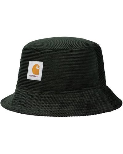 Carhartt Cord Bucket Hat Multicolour In Cotton - Black