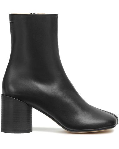 MM6 by Maison Martin Margiela Anatomic Boots Black In Leather