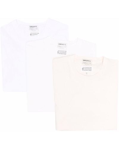 Maison Margiela Slim Cotton T-shirt (pack Of 3) - White