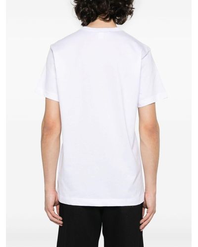 Comme des Garçons Printed T-shirt Men White In Cotton