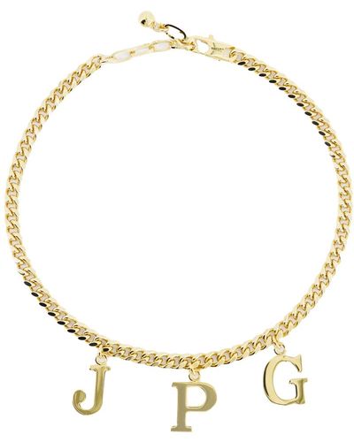 Jean Paul Gaultier The Jpg Necklace Silver In Brass - Metallic