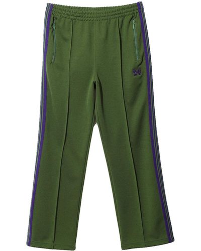 Needles Track Trousers Men Green In Polyester