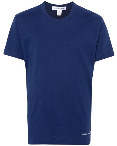 Comme des Garçons Printed T-shirt Men Navy In Cotton - Blue
