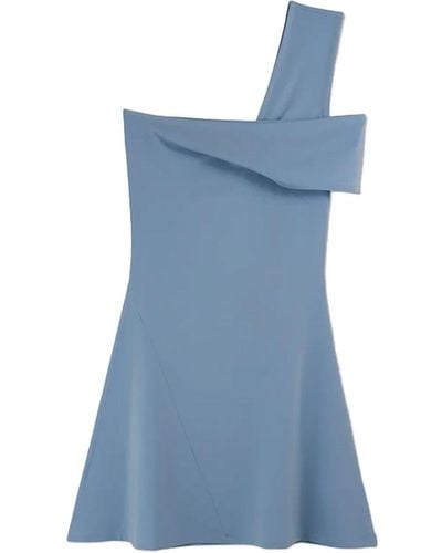 Paloma Wool Howa Dress Blu In Viscose - Blue