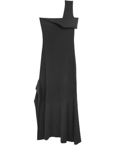 Paloma Wool Long Howa Dress Grey In Viscose - Black