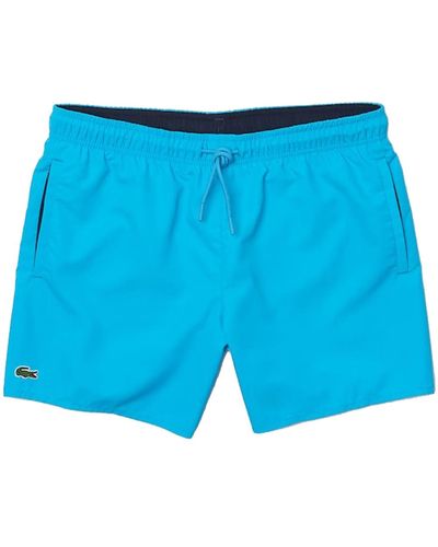 Lacoste Swimshort Turquoise In Polyester - Blue