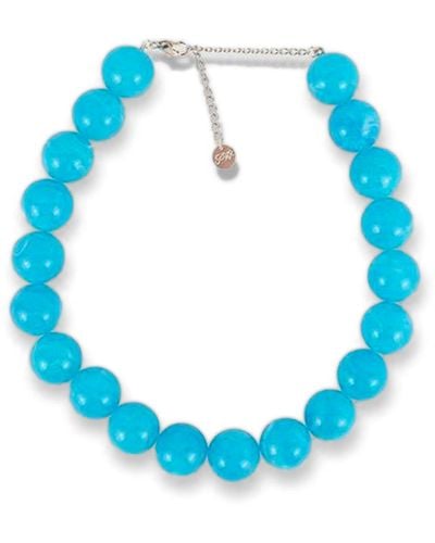 Paloma Wool Corbetti Necklace Blu In Resin - Blue