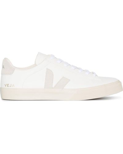 Veja Sneaker low-top con patch logo in pelle bianca uomo - Bianco