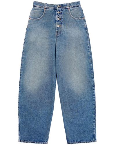 MM6 by Maison Martin Margiela Striaght Fit Jeans Blue In Cotton