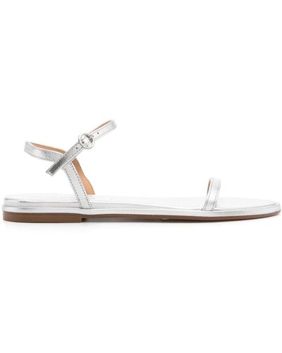 Aeyde Nettie Leather Sandals - White
