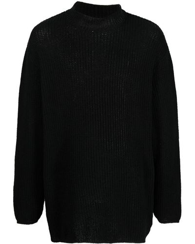 Our Legacy Funnel Neck Black In Cotton