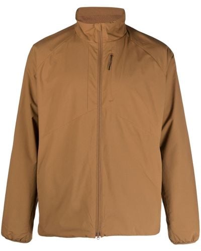 Snow Peak 2 Layer Octa Jacket Brown In Polyester