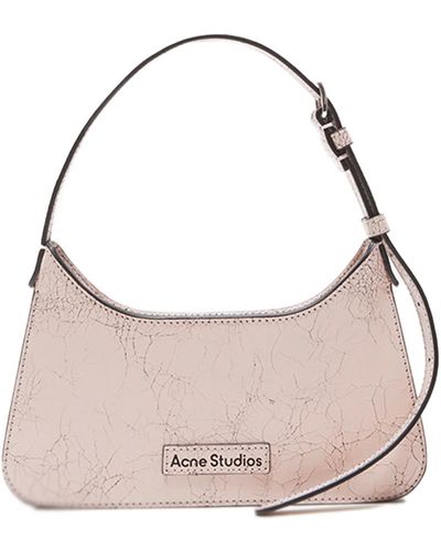 Acne Studios Mini Platt Leather Shoulder Bag - Pink