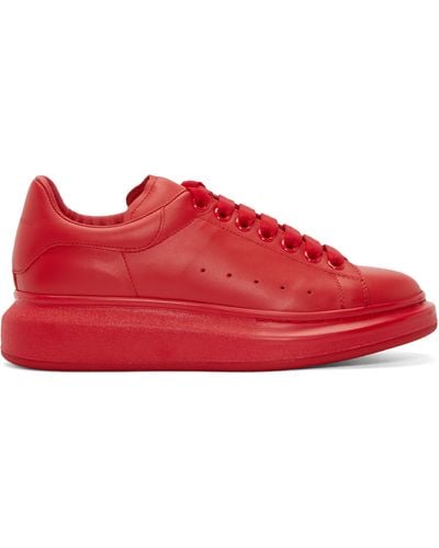 Alexander McQueen Red Larry Low-top Sneakers