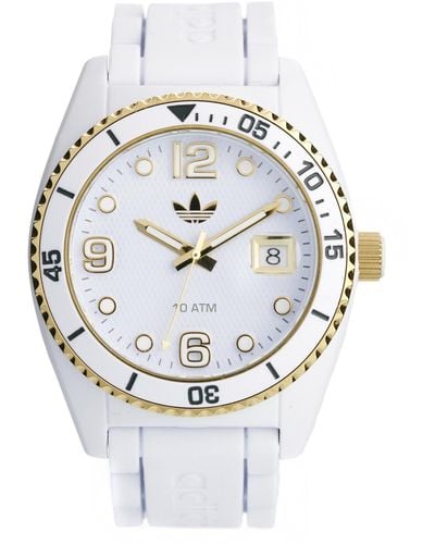 adidas Brisbane Gold Detail Watch - White
