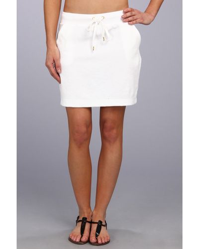 MICHAEL Michael Kors Terry Cloth Short Skirt - White