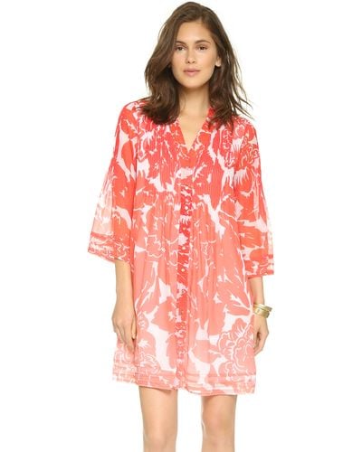 Diane von Furstenberg Layla Dress - Rose Ombre Coral - Pink