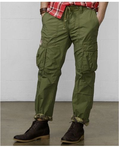 Denim & Supply Ralph Lauren Slimfit Poplin Cargo Pants - Green