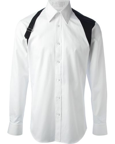 Alexander McQueen Harness Detail Shirt - White