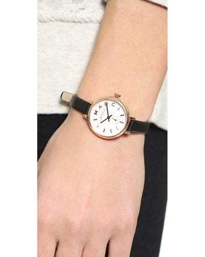 Marc By Marc Jacobs Sally Watch - Rose Gold/Black