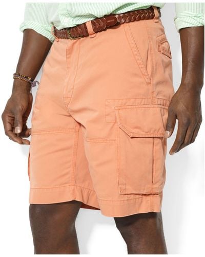 Polo Ralph Lauren Polo Big and Tall Gellar Cargo Shorts - Orange