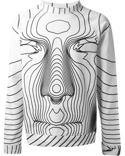 Christopher Kane Face Digital Printed Sweatshirt - White