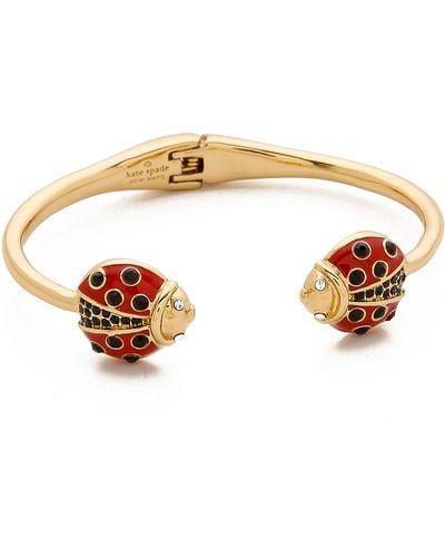 Kate Spade Ladybug Thin Cuff Bracelet - Red Multi