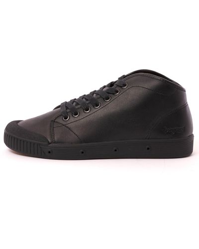 Spring Court Classic B2 Leather Shoes - Black