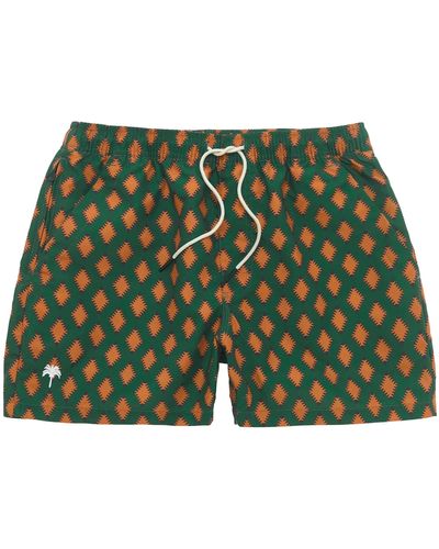 Oas Oas Smokin Rustic Swim Shorts - Green