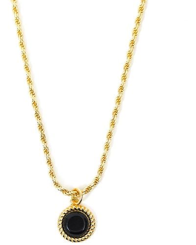 Serge Denimes Gold Plated Silver Jet Necklace - Metallic