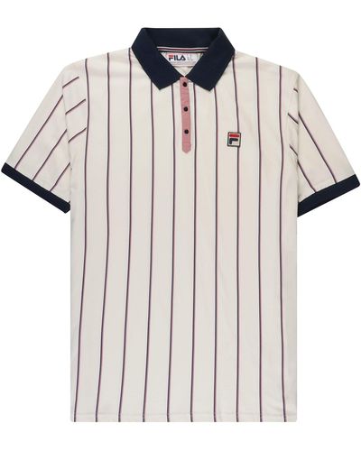 Fila Brett Double Stripe Polo Shirt - Multicolour