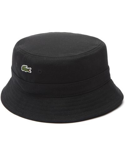 Lacoste Organic Cotton Bot Hat - Black