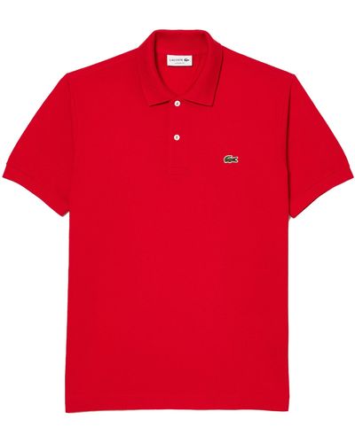 Lacoste Short Sleeve Polo Shirt - Red
