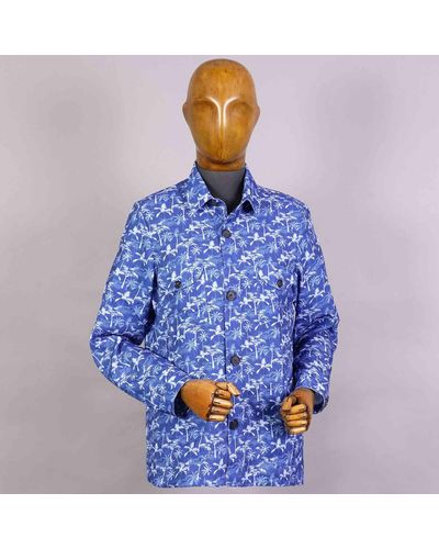 None Of The Above Tessuto Over Jacket - Blue