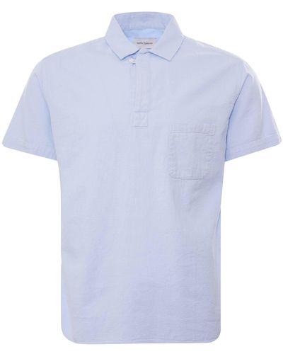 Oliver Spencer Yarmouth Short Sleeve Shirt - Sky Blue