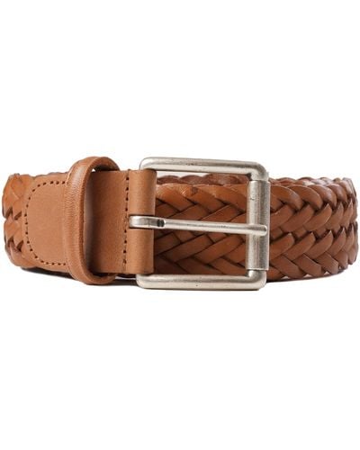Anderson's Anderson Belts Woven Leather Belt - Brown