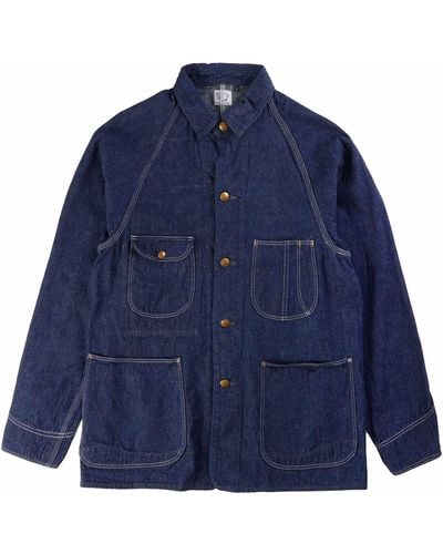 Orslow 1950s Coverall Denim Jacket - Blue
