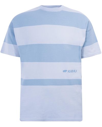 Karhu Uni Striped T-shirt - Artic Ice/blue Fog
