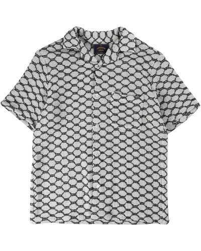 Portuguese Flannel Net Shirt - Grey