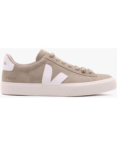 Veja Campo Suede Dune White Sneakers - Multicolor