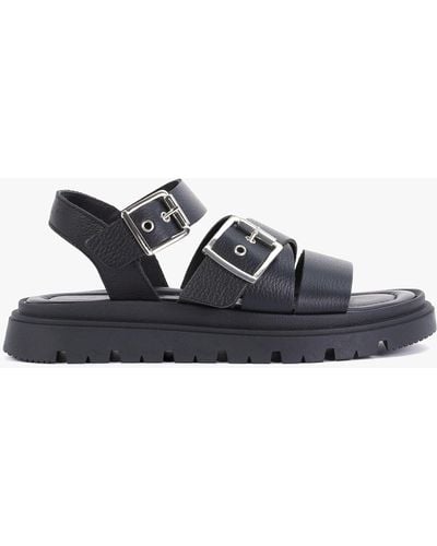 Shoe The Bear Rebecca Black Leather Buckled Sandals - White