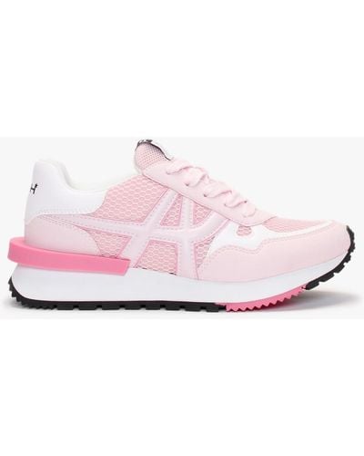 Ash Thunder Crystal Rose White Chunky Sneakers - Pink