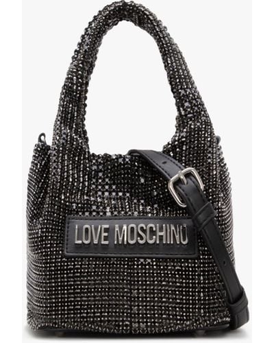 Love Moschino Bling Bling Nero Diamante Grab Bag - Black